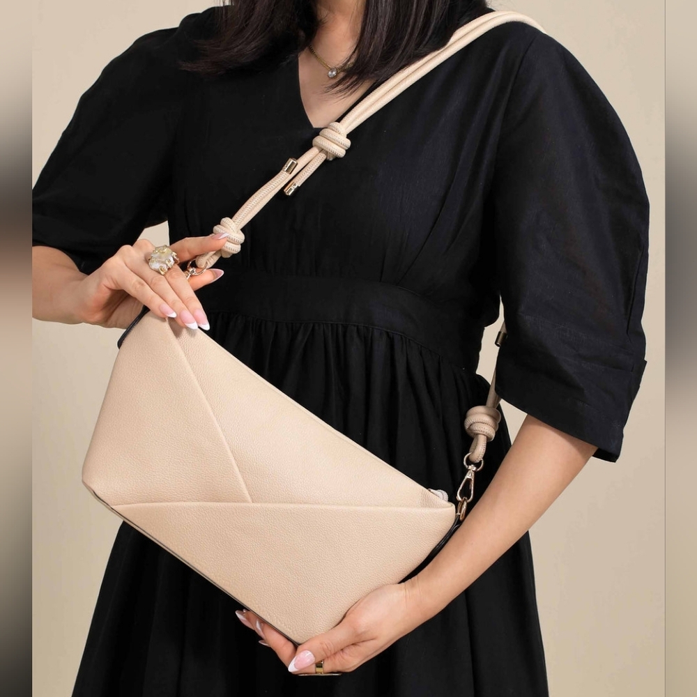 Antik Kraft Chic Beige Crossbody Bag - Picture 14 of 17